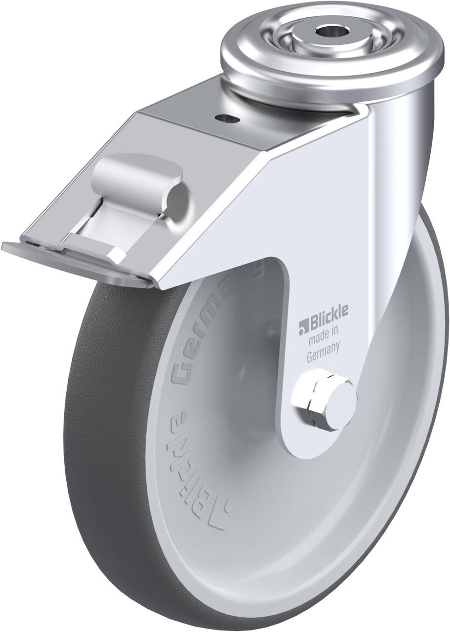 Blickle 847011 LER-PATH 200G-FI Kółko skrętne z hamulcem Średnica koła: 200 mm Maksymalne obciążenie: 300 kg 1 szt. - obrazek 1