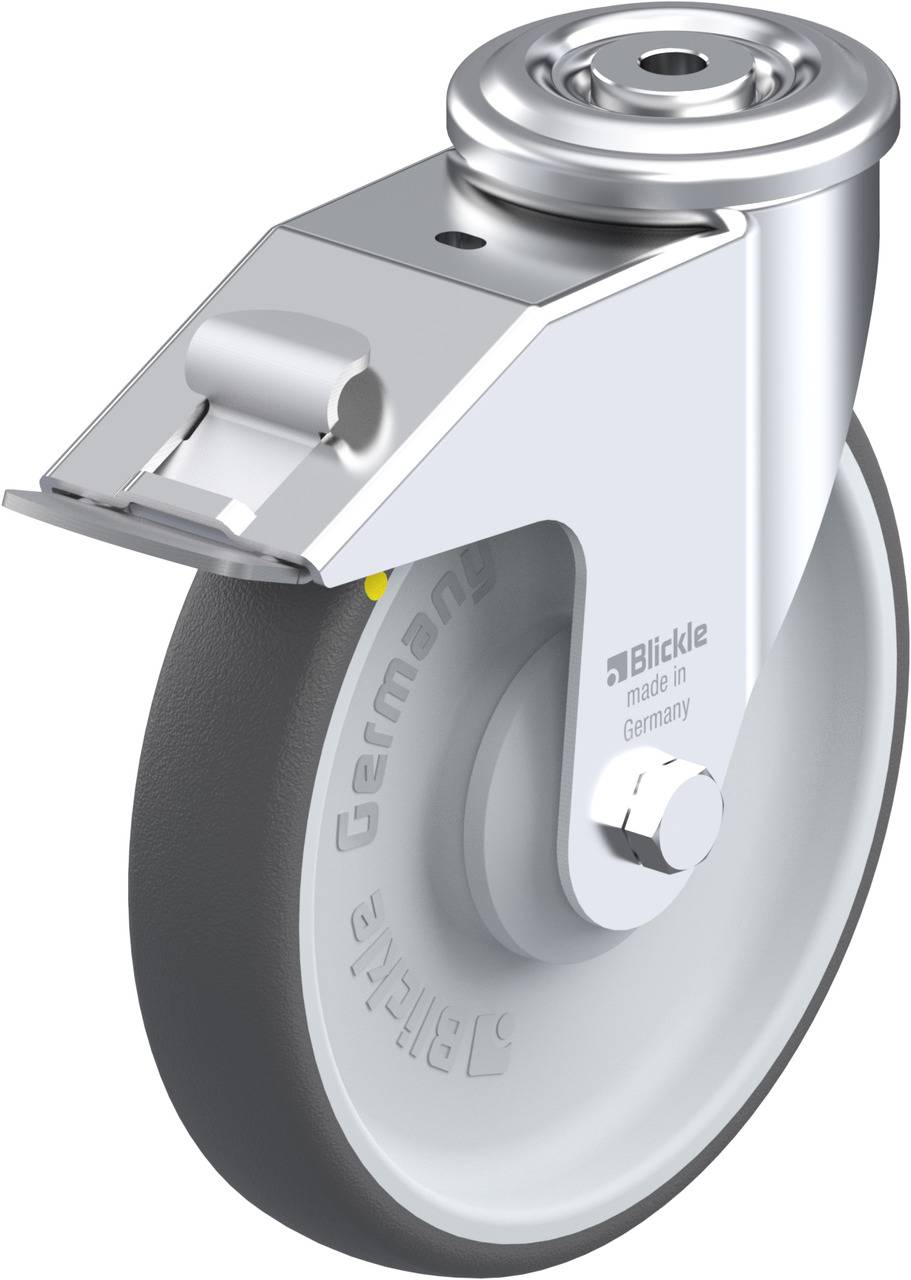 Blickle 852187 LER-PATH 200KA-FI-ELS Kółko skrętne z hamulcem Średnica koła: 200 mm Maksymalne obciążenie: 300 kg 1 szt. - obrazek 1