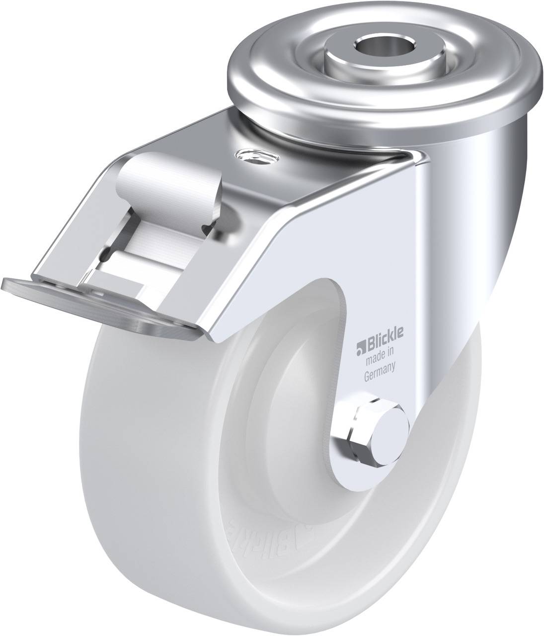 Blickle 585554 LER-PO 100KA-FI Kółko skrętne z hamulcem Średnica koła: 100 mm Maksymalne obciążenie: 150 kg 1 szt. - obrazek 1