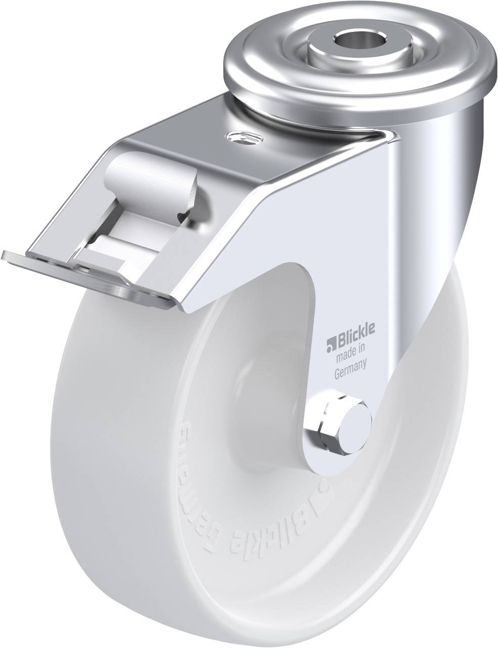 Blickle 540989 LER-PO 125G-FI Kółko skrętne z hamulcem Średnica koła: 125 mm Maksymalne obciążenie: 150 kg 1 szt. - obrazek 1