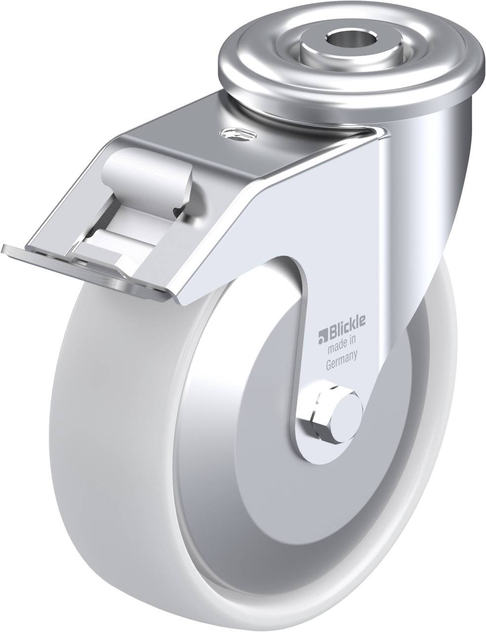 Blickle 739601 LER-PO 125G-FI-FA Kółko skrętne z hamulcem Średnica koła: 125 mm Maksymalne obciążenie: 150 kg 1 szt. - obrazek 1