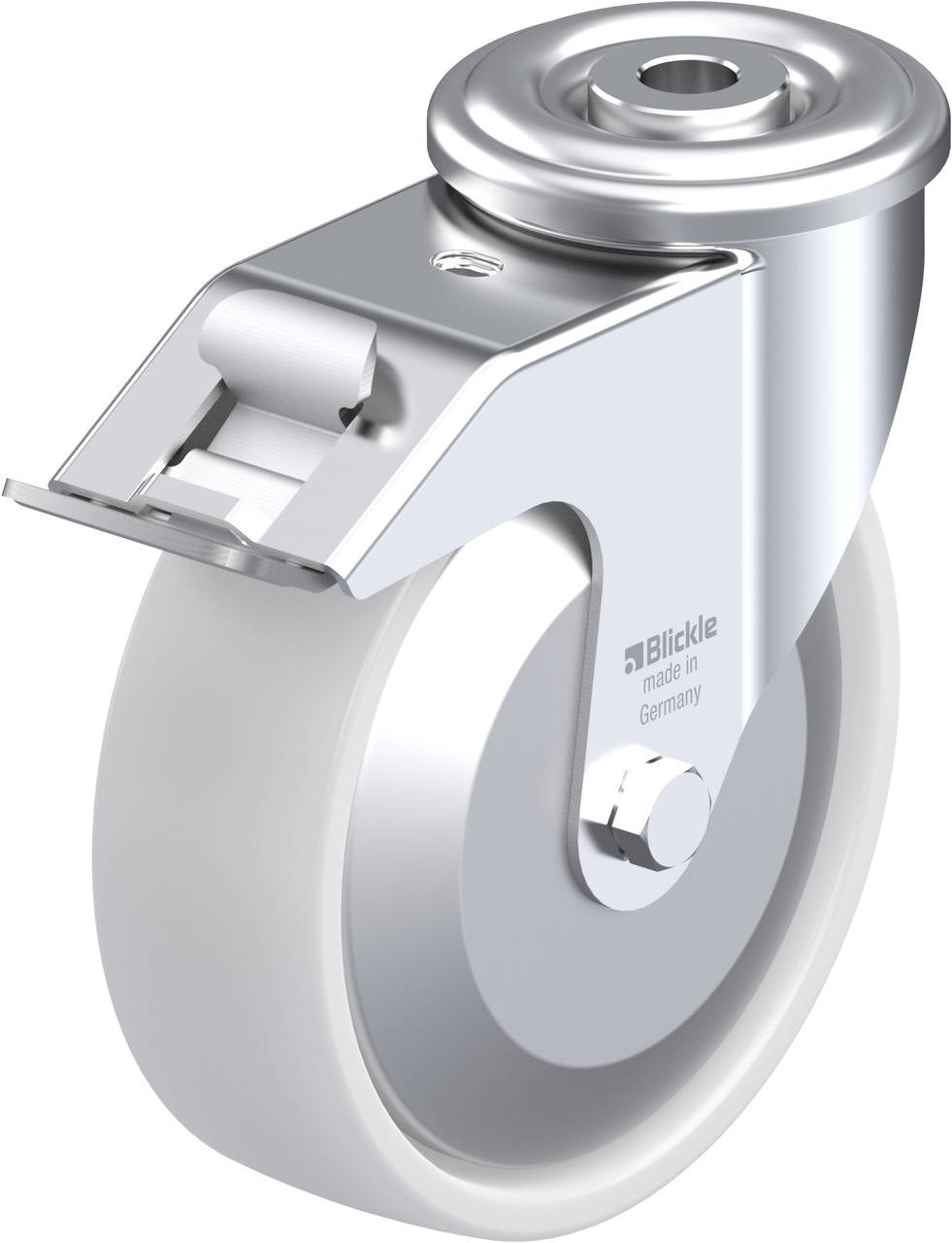 Blickle 749756 LER-PO 125KA-FI-FA Kółko skrętne z hamulcem Średnica koła: 125 mm Maksymalne obciążenie: 150 kg 1 szt. - obrazek 1