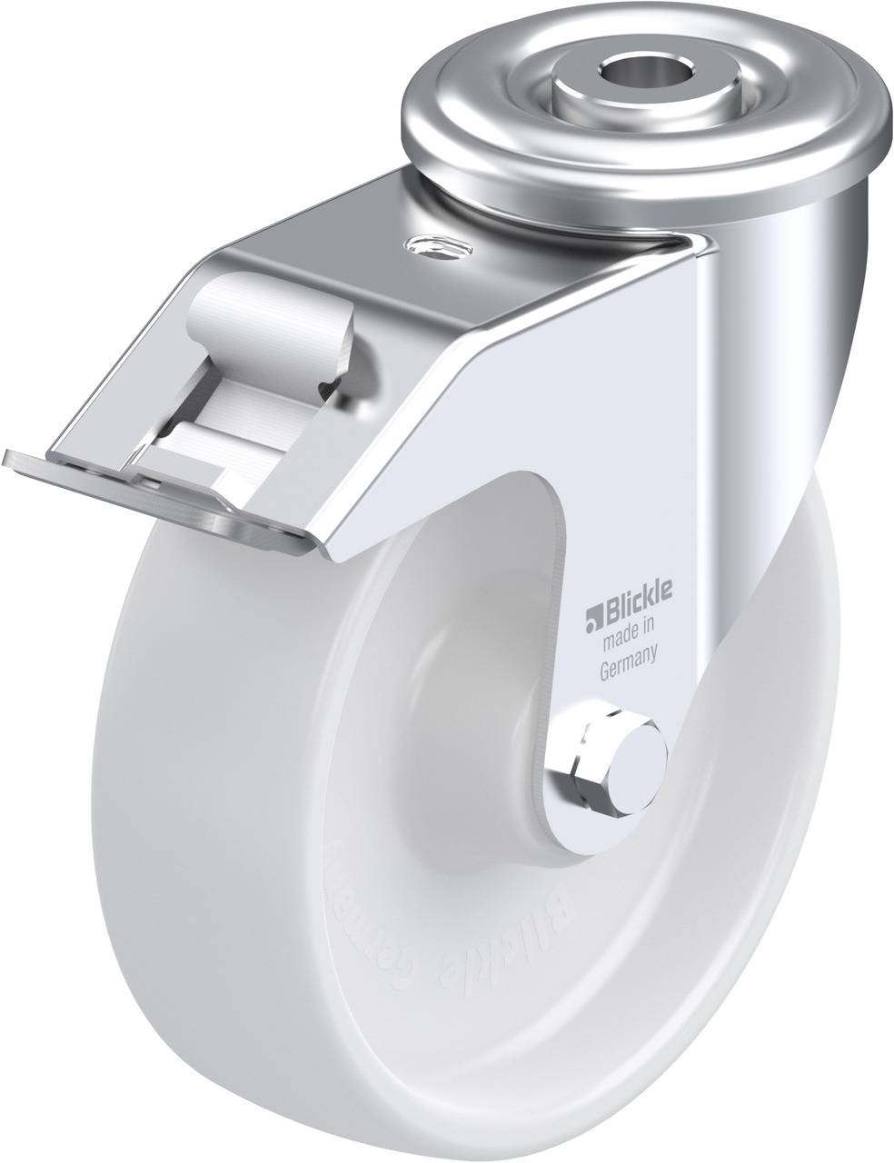 Blickle 580167 LER-PO 125R-FI Kółko skrętne z hamulcem Średnica koła: 125 mm Maksymalne obciążenie: 150 kg 1 szt. - obrazek 1
