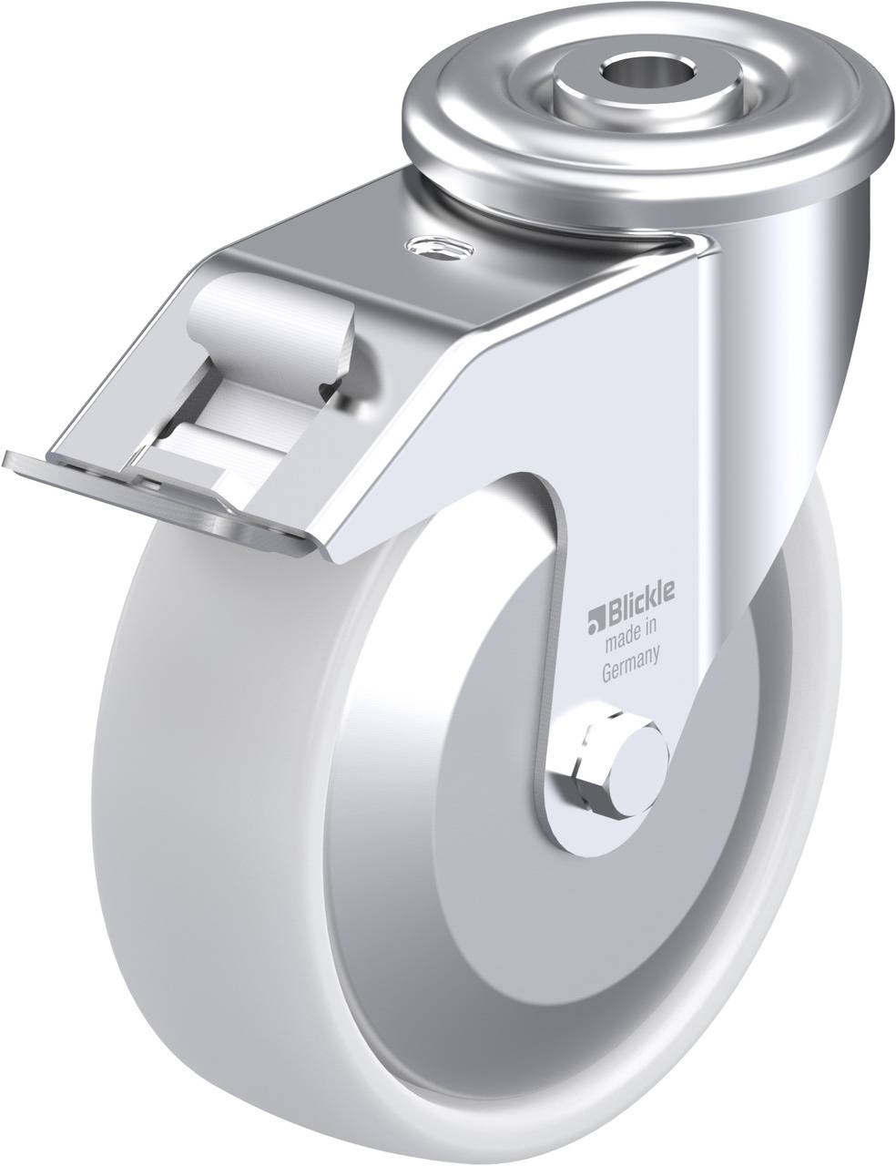 Blickle 729053 LER-PO 125R-FI-FA Kółko skrętne z hamulcem Średnica koła: 125 mm Maksymalne obciążenie: 150 kg 1 szt. - obrazek 1