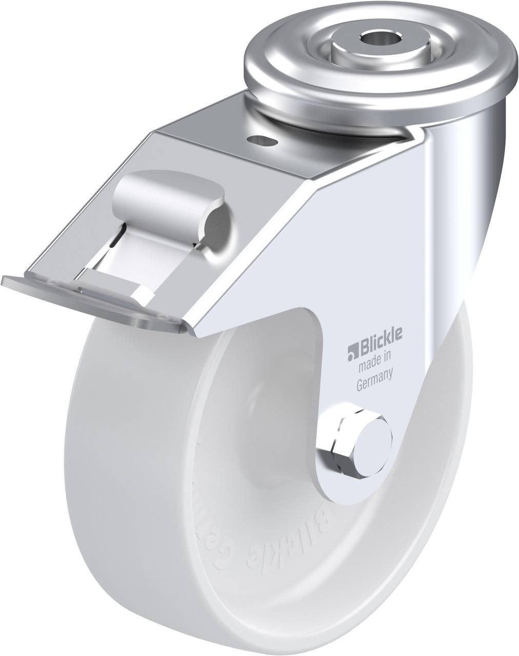 Blickle 580183 LER-PO 150G-FI Kółko skrętne z hamulcem Średnica koła: 150 mm Maksymalne obciążenie: 300 kg 1 szt. - obrazek 1