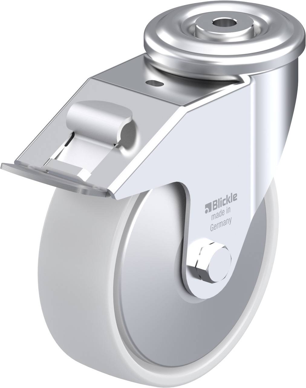 Blickle 639823 LER-PO 150G-FI-FA Kółko skrętne z hamulcem Średnica koła: 150 mm Maksymalne obciążenie: 300 kg 1 szt. - obrazek 1