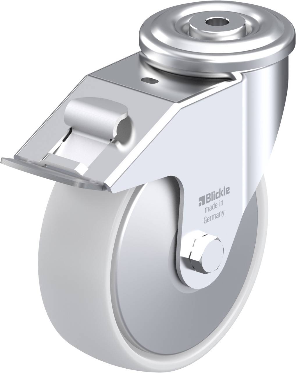 Blickle 636662 LER-PO 150R-FI-FA Kółko skrętne z hamulcem Średnica koła: 150 mm Maksymalne obciążenie: 300 kg 1 szt. - obrazek 1