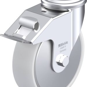 Blickle 749763 LER-PO 160R-FI-FA Kółko skrętne z hamulcem Średnica koła: 160 mm Maksymalne obciążenie: 300 kg 1 szt.