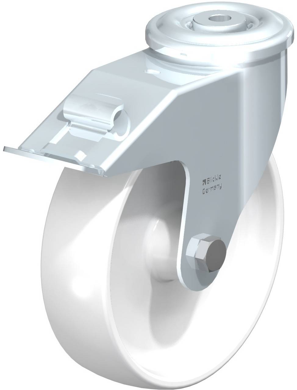 Blickle 599423 LER-PO 175G-FI Kółko skrętne z hamulcem Średnica koła: 175 mm Maksymalne obciążenie: 300 kg 1 szt. - obrazek 1