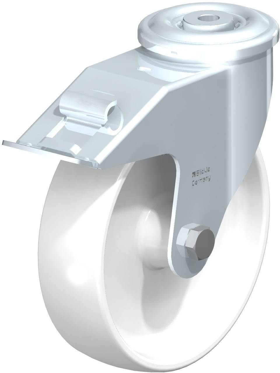 Blickle 647156 LER-PO 175R-FI Kółko skrętne z hamulcem Średnica koła: 175 mm Maksymalne obciążenie: 300 kg 1 szt. - obrazek 1