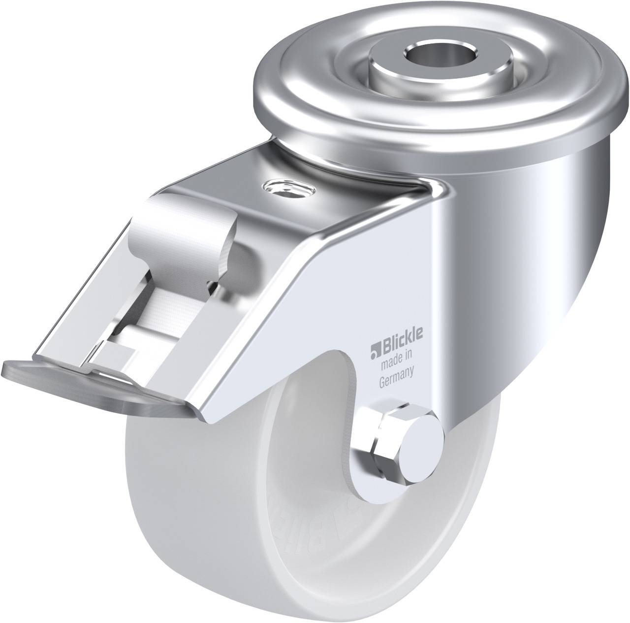 Blickle 477109 LER-PO 75G-FI Kółko skrętne z hamulcem Średnica koła: 75 mm Maksymalne obciążenie: 150 kg 1 szt. - obrazek 1