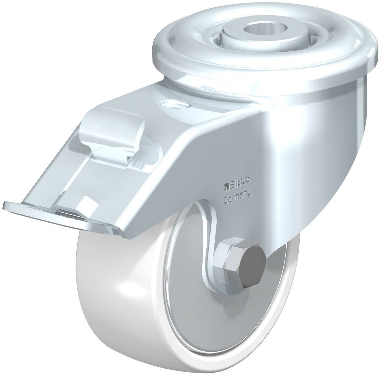 Blickle 632414 LER-PO 75G-FI-FA Kółko skrętne z hamulcem Średnica koła: 75 mm Maksymalne obciążenie: 150 kg 1 szt. - obrazek 1