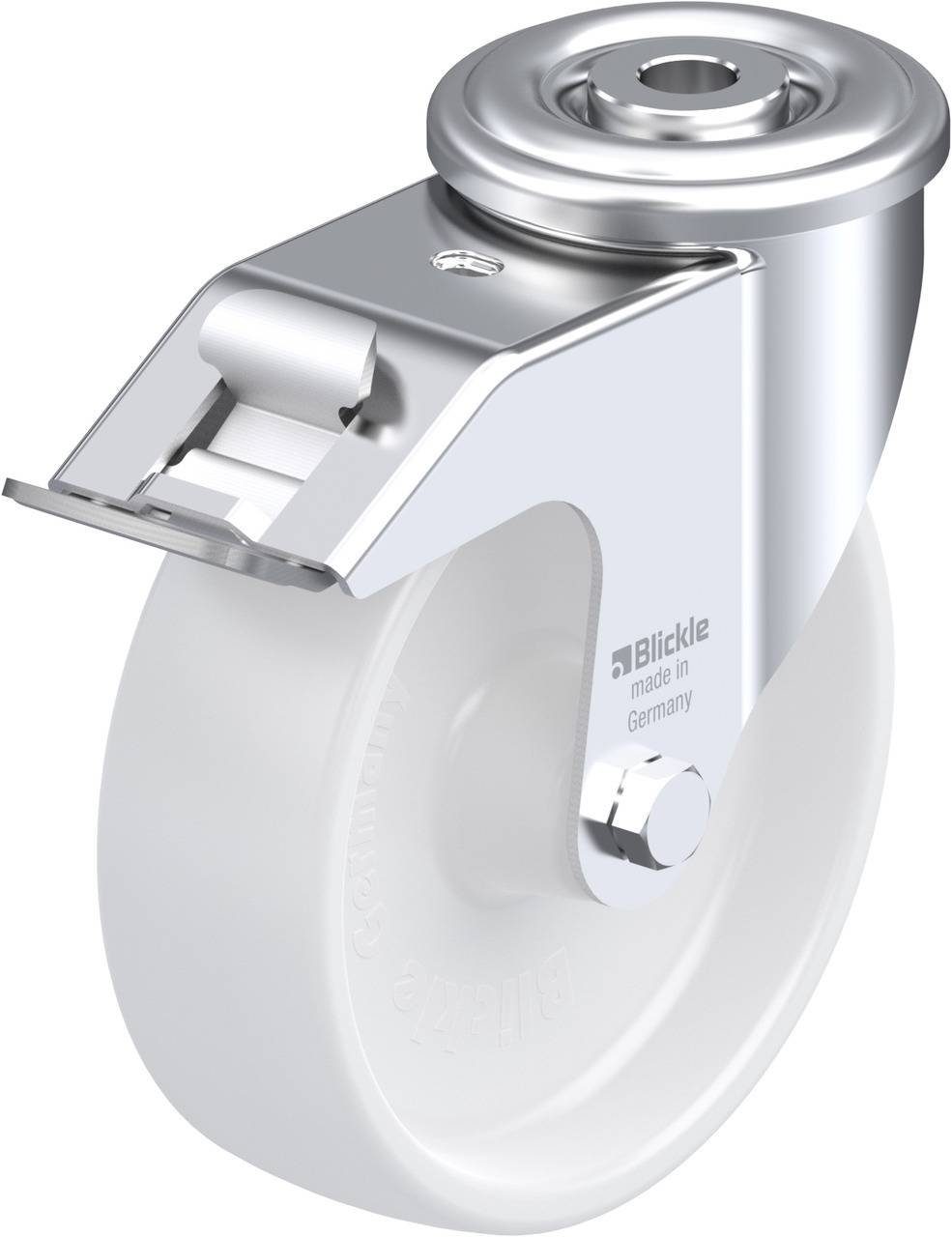 Blickle 762896 LER-PPN 125G-FI Kółko skrętne z hamulcem Średnica koła: 125 mm Maksymalne obciążenie: 150 kg 1 szt. - obrazek 1