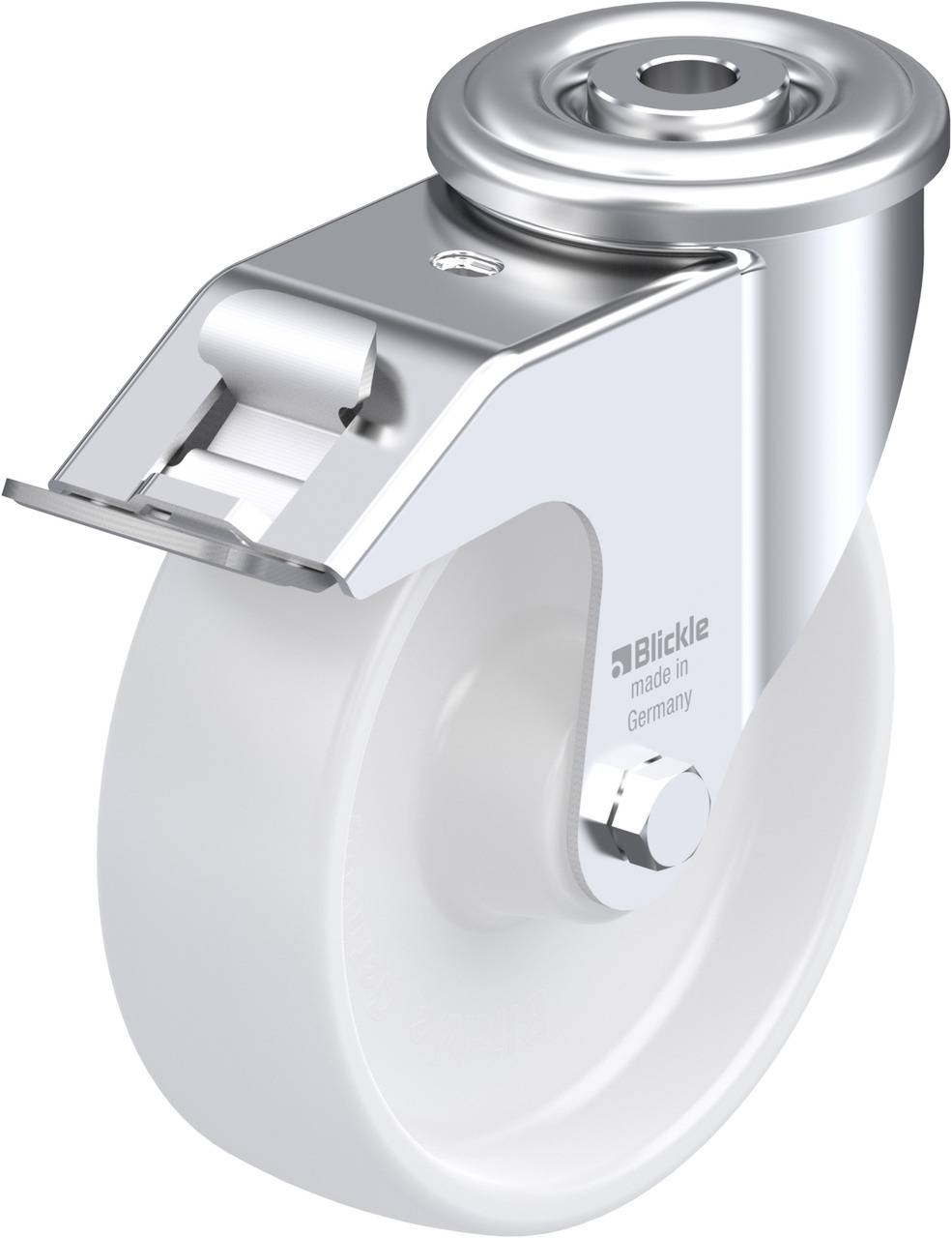 Blickle 762900 LER-PPN 125R-FI Kółko skrętne z hamulcem Średnica koła: 125 mm Maksymalne obciążenie: 150 kg 1 szt. - obrazek 1