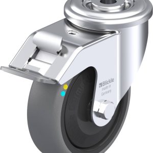 Blickle 849890 LER-TPA 102KFD-FI-ELS Kółko skrętne z hamulcem Średnica koła: 100 mm Maksymalne obciążenie: 70 kg 1 szt.