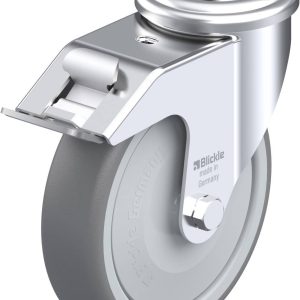 Blickle 752777 LER-TPA 127KF-FI Kółko skrętne z hamulcem Średnica koła: 125 mm Maksymalne obciążenie: 125 kg 1 szt.