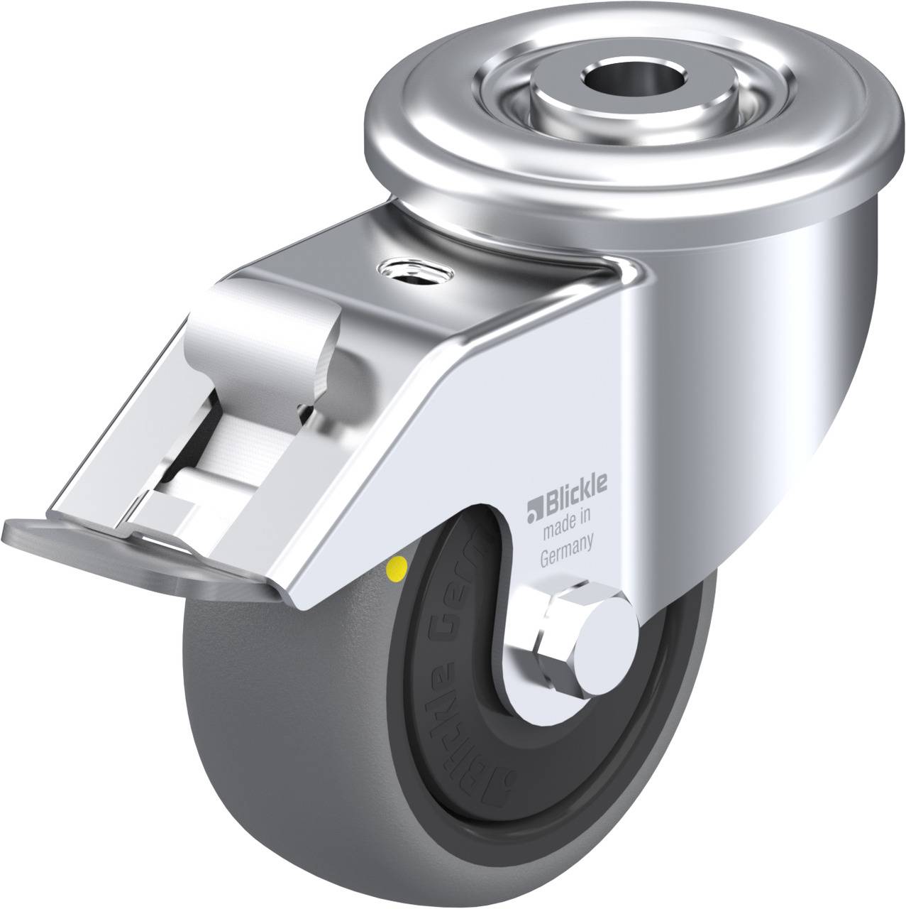 Blickle 730754 LER-TPA 80KF-FI-ELS Kółko skrętne z hamulcem Średnica koła: 80 mm Maksymalne obciążenie: 65 kg 1 szt. - obrazek 1