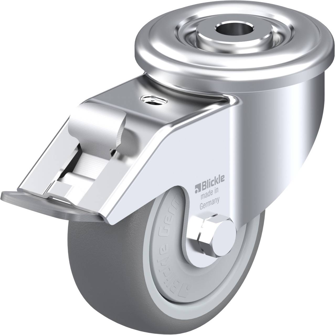 Blickle 757060 LER-TPA 80KF-FI Kółko skrętne z hamulcem Średnica koła: 80 mm Maksymalne obciążenie: 100 kg 1 szt. - obrazek 1