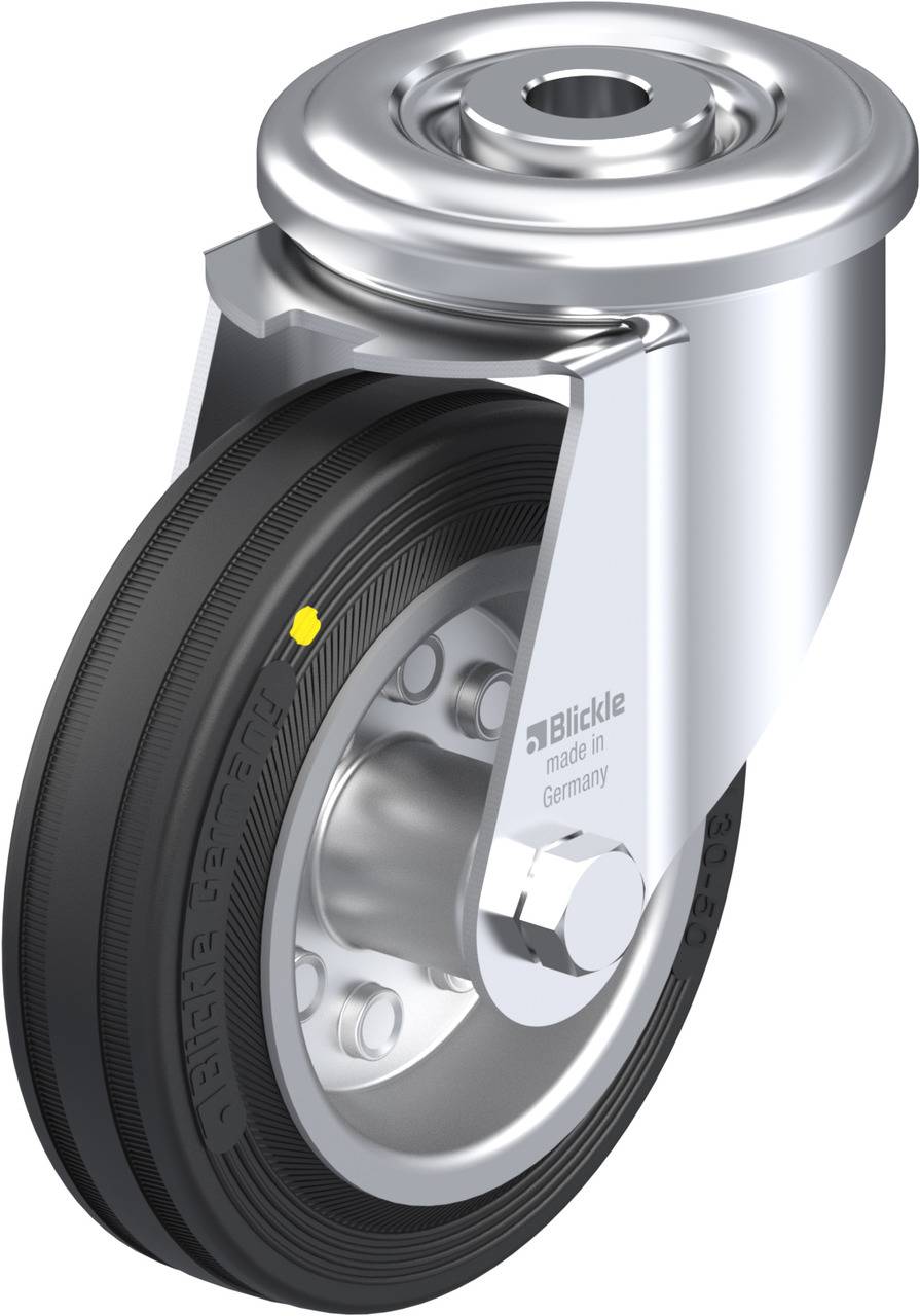 Blickle 616391 LER-VE 100R-EL Kółko skrętne Średnica koła: 100 mm Maksymalne obciążenie: 70 kg 1 szt. - obrazek 1