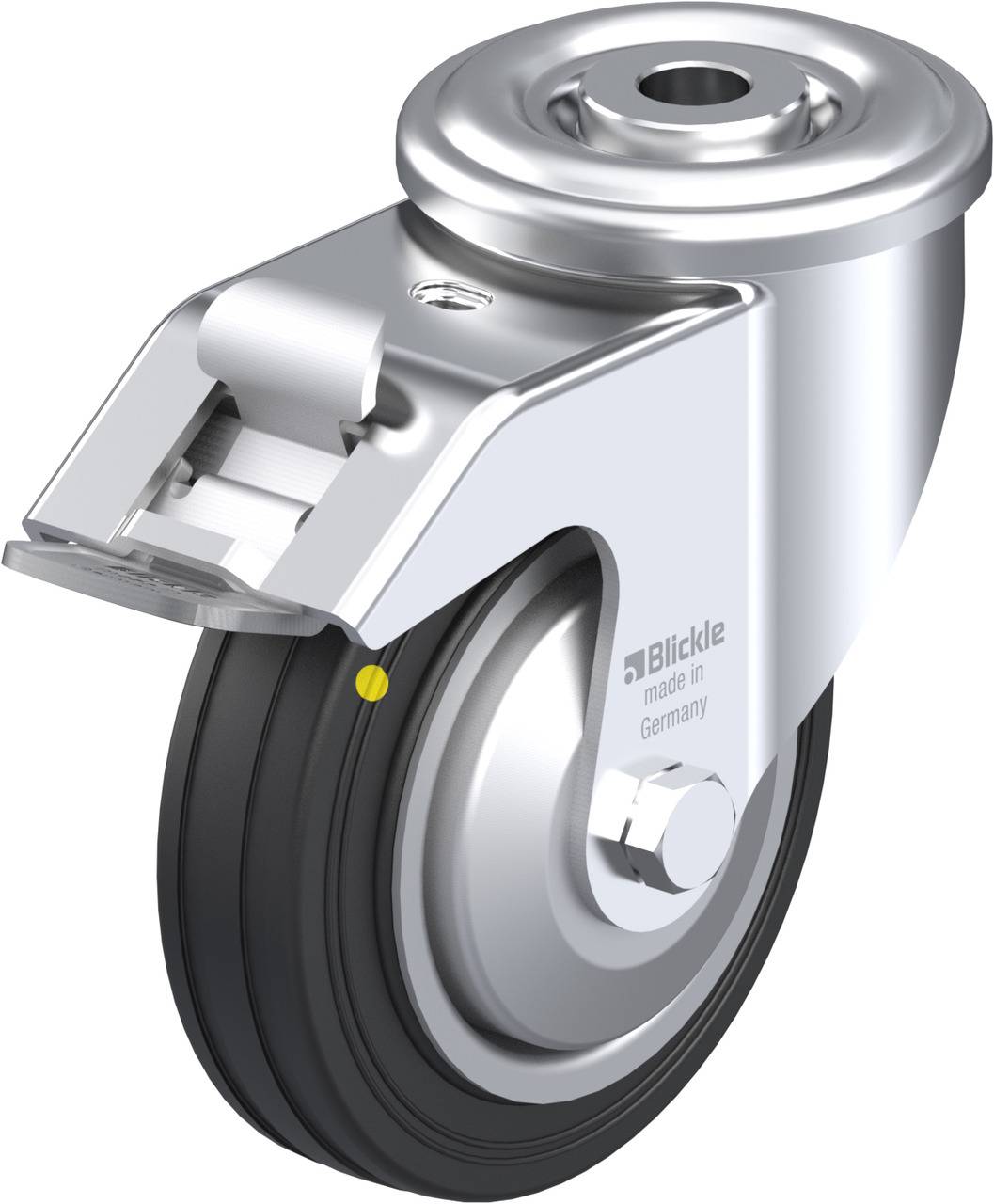 Blickle 638874 LER-VE 100R-FI-EL-FA Kółko skrętne z hamulcem Średnica koła: 100 mm Maksymalne obciążenie: 70 kg 1 szt. - obrazek 1