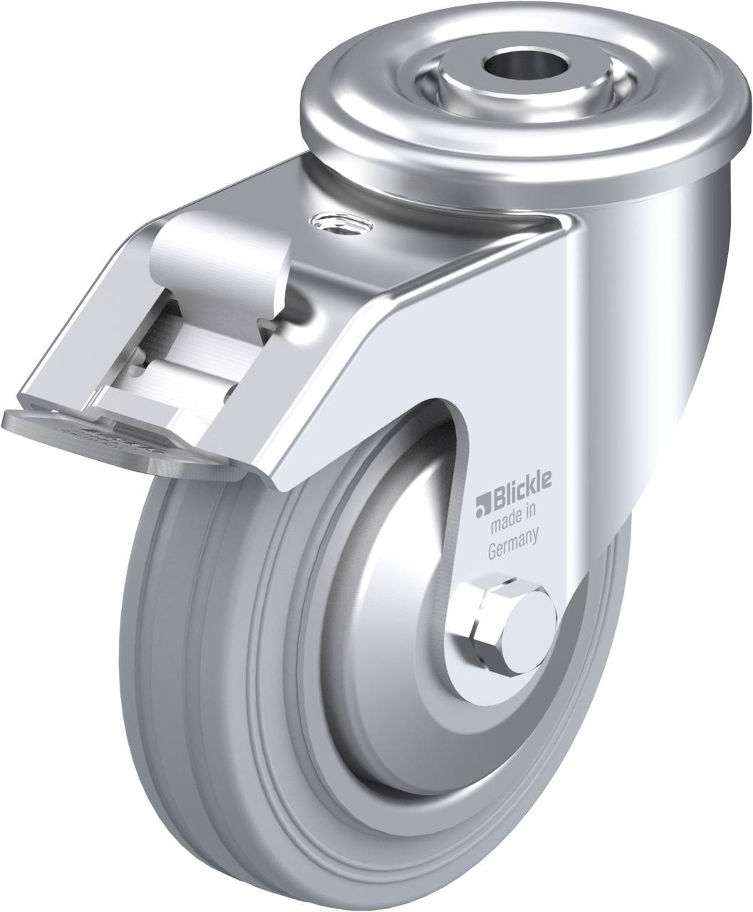 Blickle 658492 LER-VE 100R-FI-SG-FA Kółko skrętne z hamulcem Średnica koła: 100 mm Maksymalne obciążenie: 70 kg 1 szt. - obrazek 1