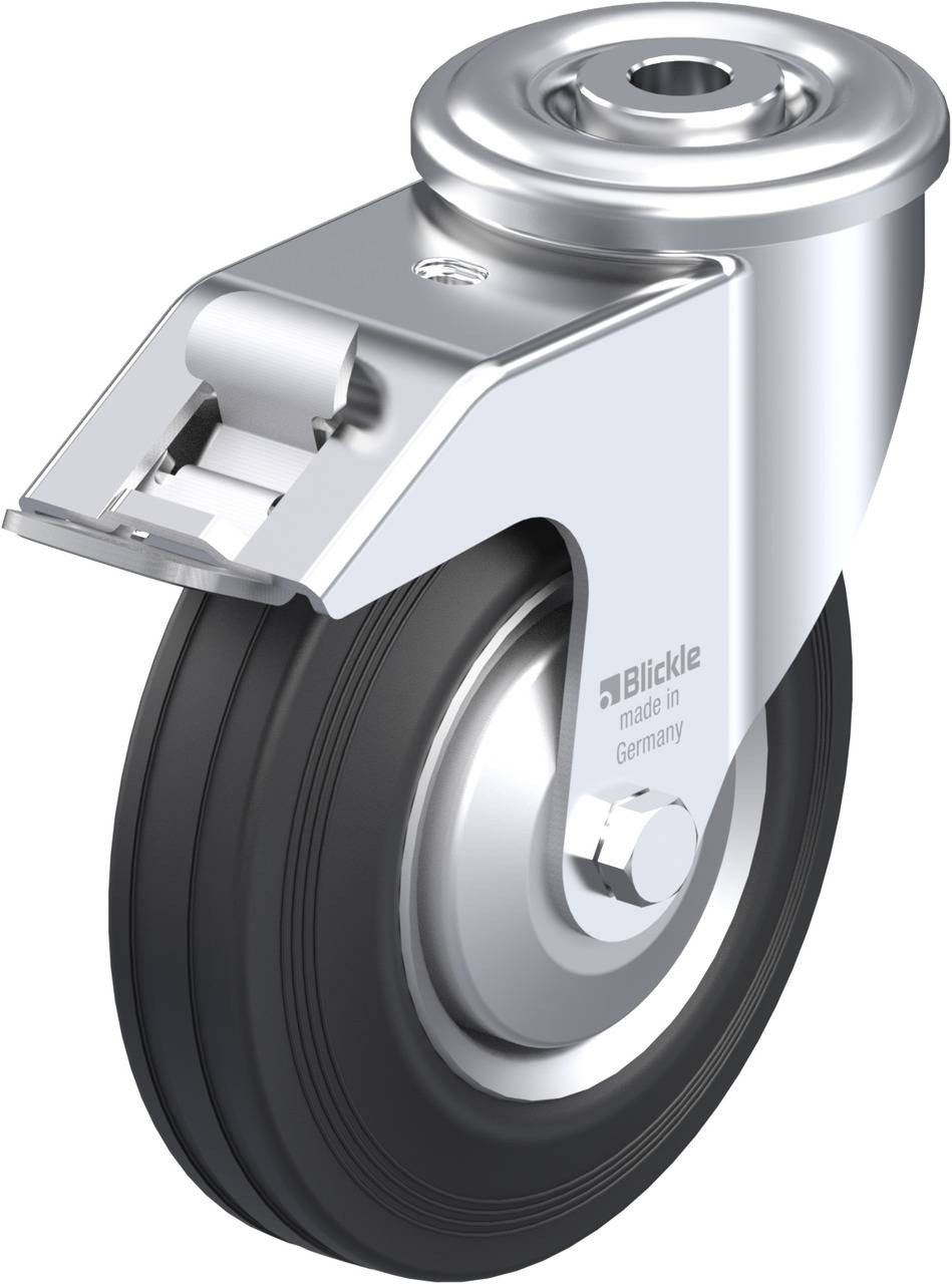 Blickle 650549 LER-VE 125R-FI-FA Kółko skrętne z hamulcem Średnica koła: 125 mm Maksymalne obciążenie: 100 kg 1 szt. - obrazek 1