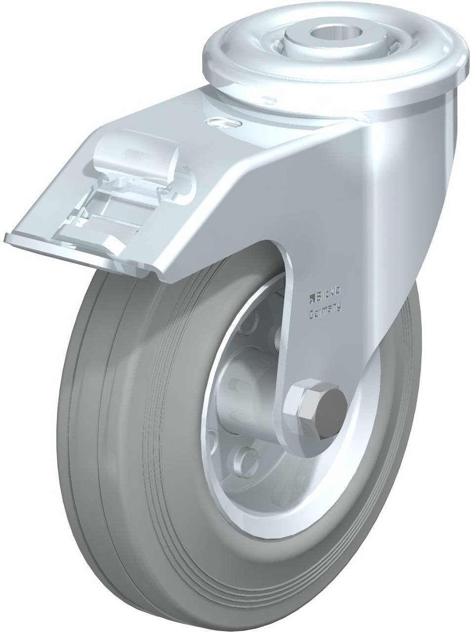 Blickle 607671 LER-VE 125R-FI-SG Kółko skrętne z hamulcem Średnica koła: 125 mm Maksymalne obciążenie: 100 kg 1 szt. - obrazek 1