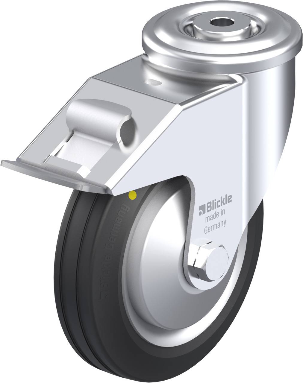 Blickle 749799 LER-VE 150R-FI-EL-FA Kółko skrętne z hamulcem Średnica koła: 150 mm Maksymalne obciążenie: 135 kg 1 szt. - obrazek 1