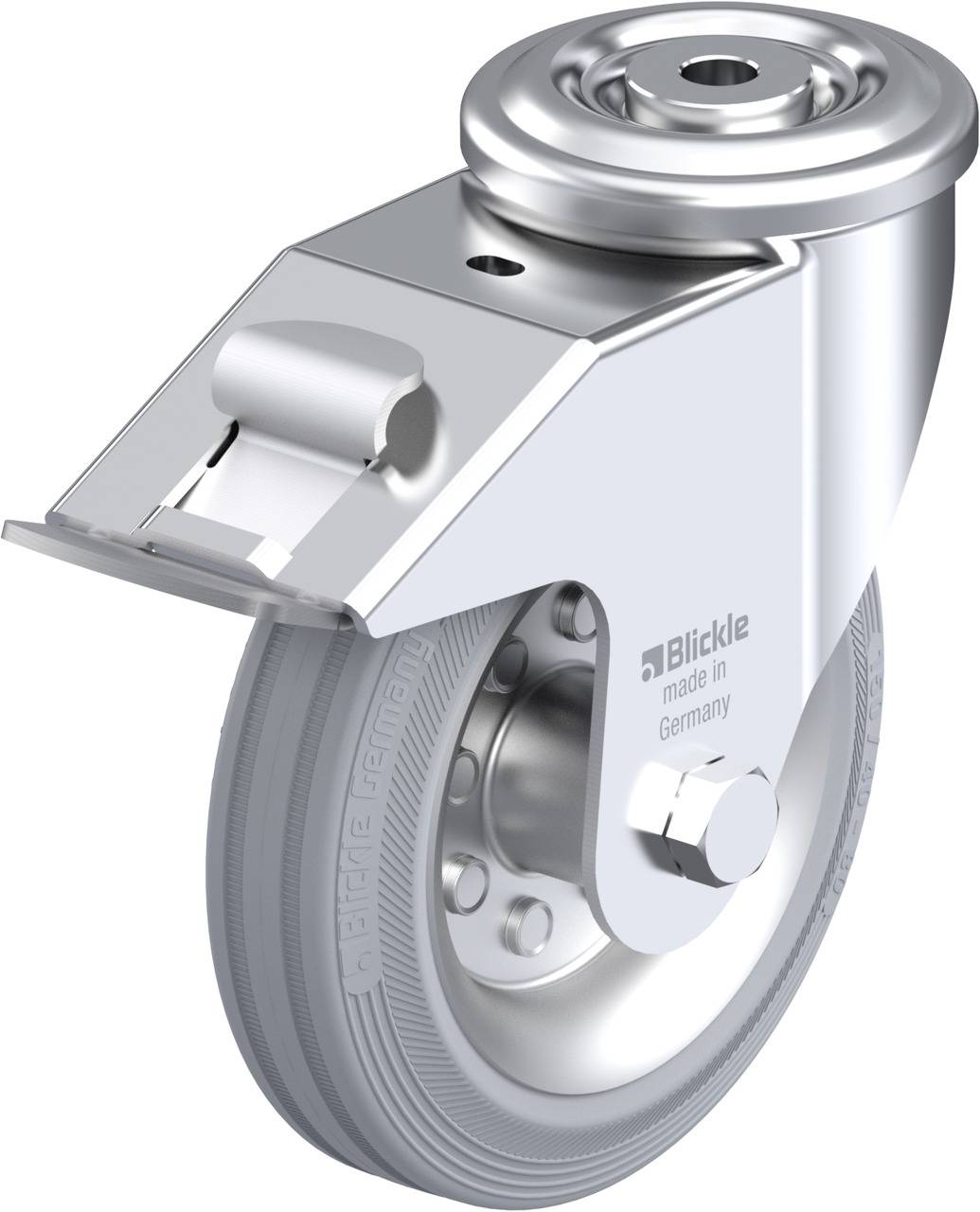 Blickle 652701 LER-VE 150R-FI-SG Kółko skrętne z hamulcem Średnica koła: 150 mm Maksymalne obciążenie: 135 kg 1 szt. - obrazek 1