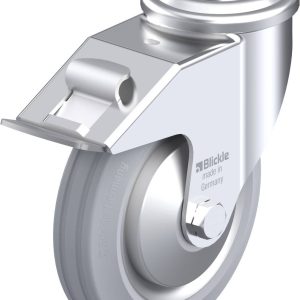 Blickle 659672 LER-VE 150R-FI-SG-FA Kółko skrętne z hamulcem Średnica koła: 150 mm Maksymalne obciążenie: 135 kg 1 szt. Blickle 659672 LER-VE 150R-FI-SG-FA Kółko skrętne z hamulcem Średnica koła: 150 mm Maksymalne obciążenie: 135 kg 1 szt.