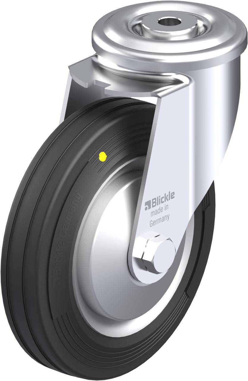 Blickle 749800 LER-VE 160R-EL-FA Kółko skrętne Średnica koła: 160 mm Maksymalne obciążenie: 135 kg 1 szt. - obrazek 1