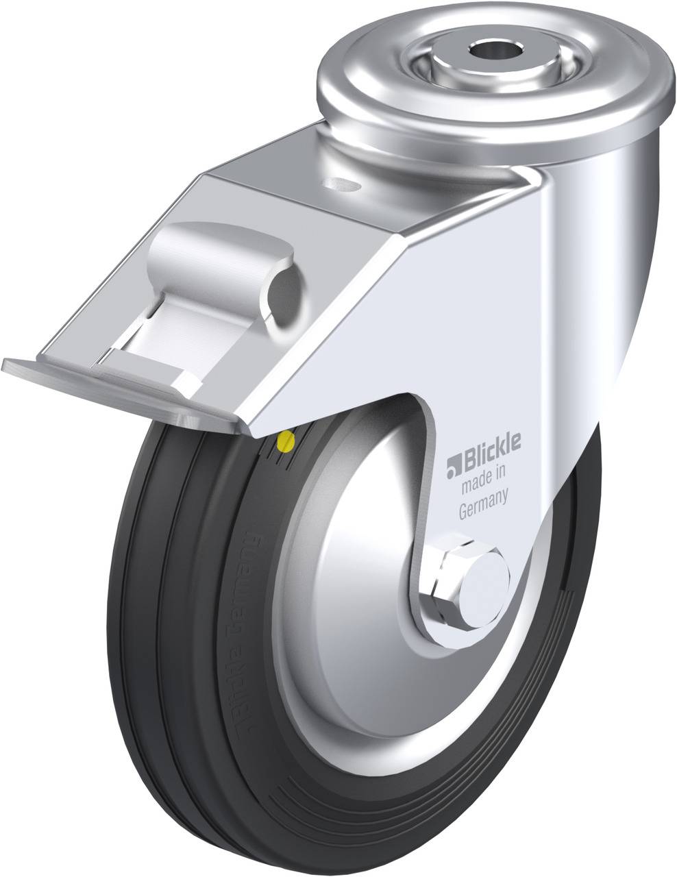 Blickle 749801 LER-VE 160R-FI-EL-FA Kółko skrętne z hamulcem Średnica koła: 160 mm Maksymalne obciążenie: 135 kg 1 szt. - obrazek 1