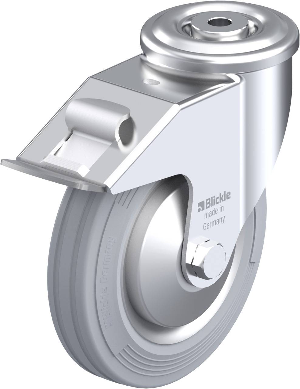 Blickle 640185 LER-VE 160R-FI-SG-FA Kółko skrętne z hamulcem Średnica koła: 160 mm Maksymalne obciążenie: 135 kg 1 szt. - obrazek 1