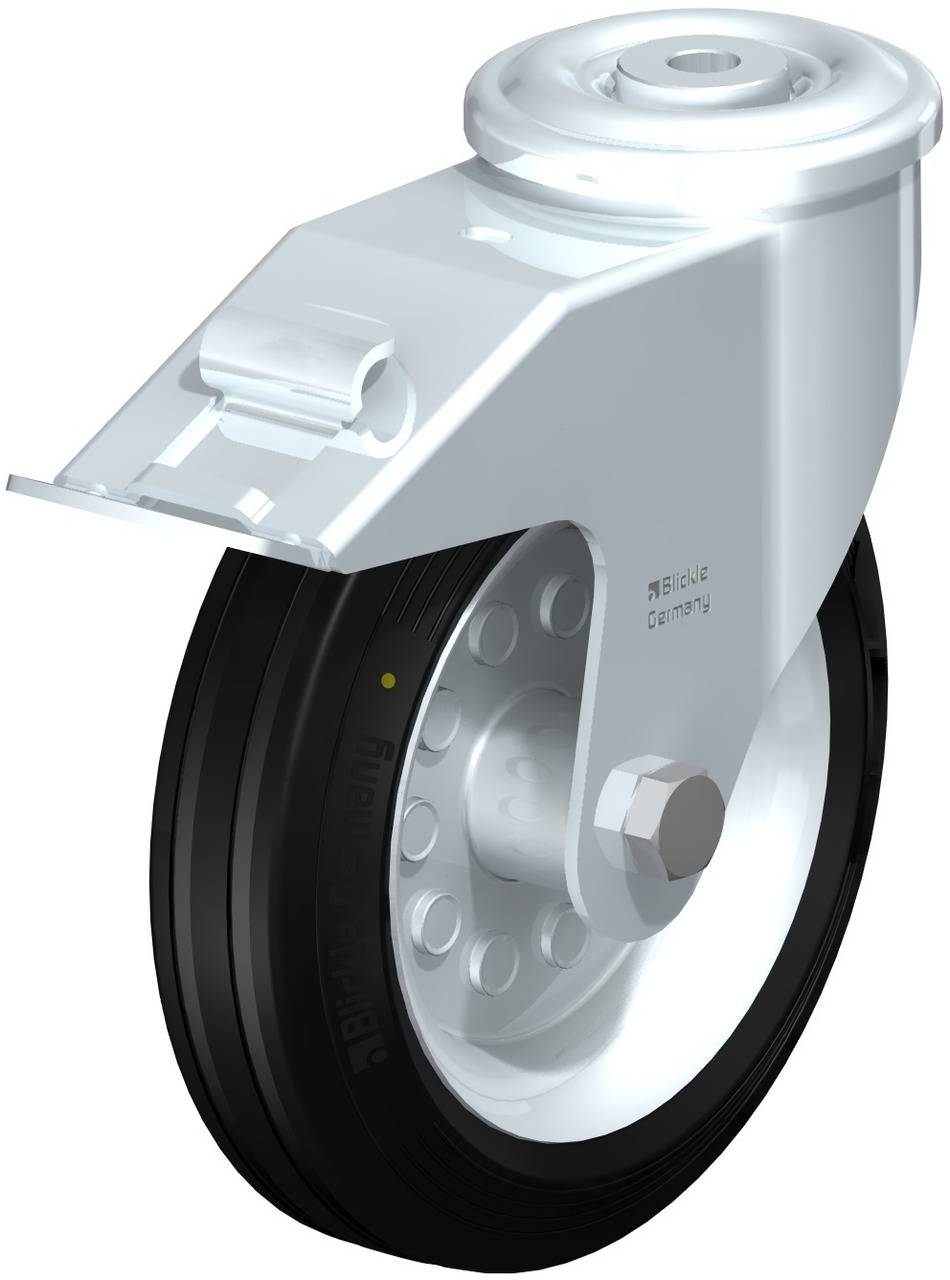 Blickle 694455 LER-VE 180R-FI-EL Kółko skrętne z hamulcem Średnica koła: 180 mm Maksymalne obciążenie: 170 kg 1 szt. - obrazek 1