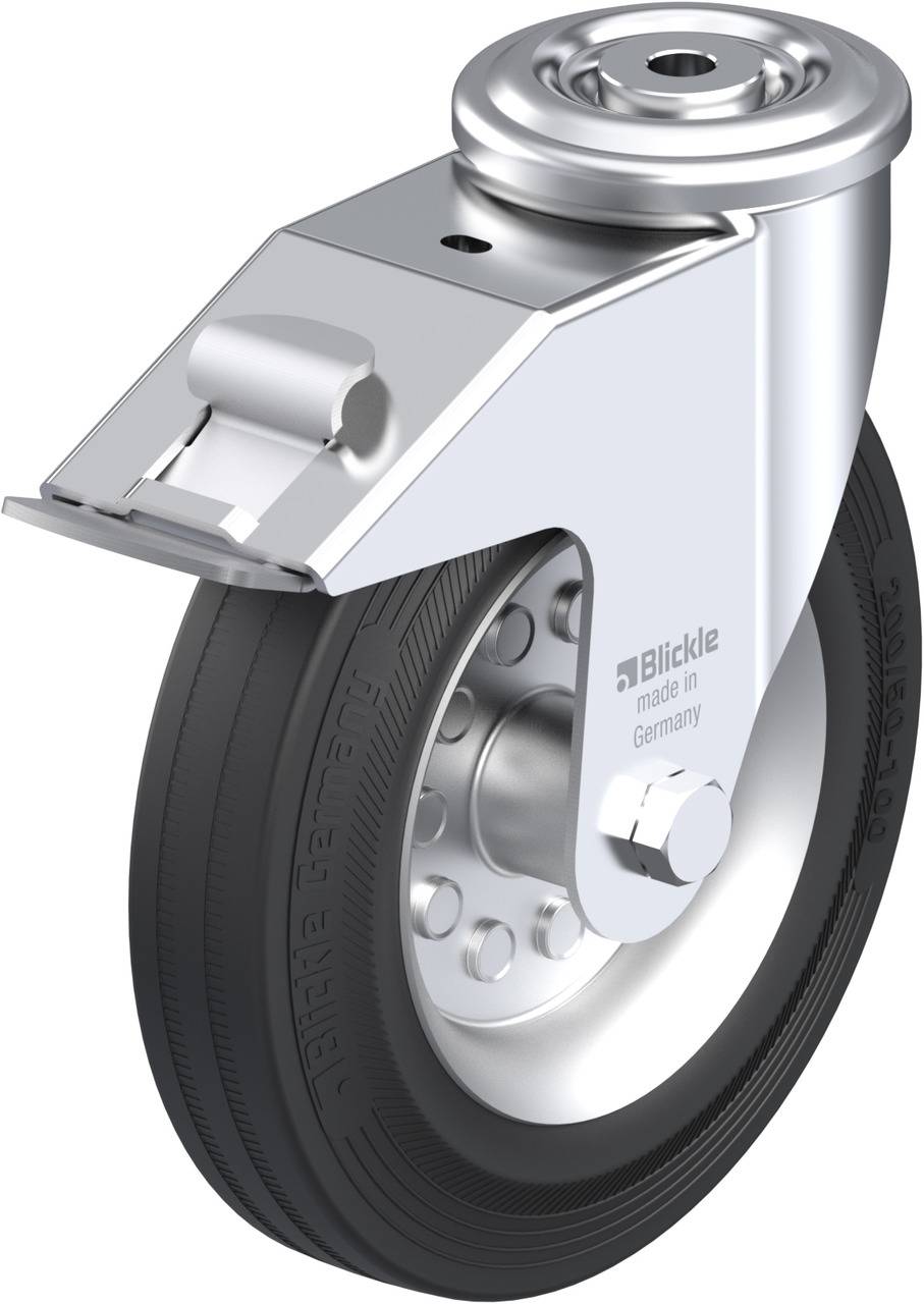 Blickle 448357 LER-VE 200R-FI Kółko skrętne z hamulcem Średnica koła: 200 mm Maksymalne obciążenie: 205 kg 1 szt. - obrazek 1