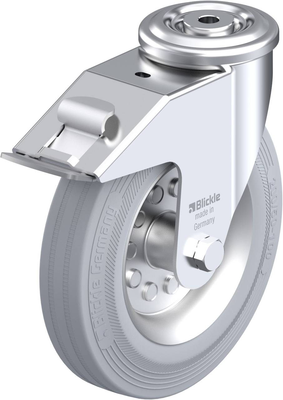 Blickle 613141 LER-VE 200R-FI-SG Kółko skrętne z hamulcem Średnica koła: 200 mm Maksymalne obciążenie: 205 kg 1 szt. - obrazek 1