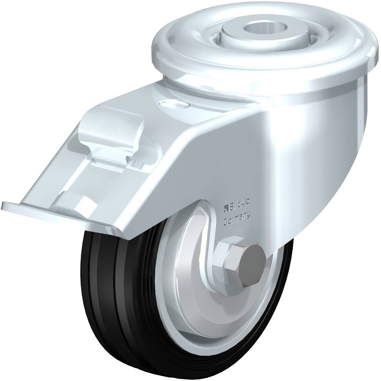 Blickle 645283 LER-VE 80R-FI-FA Kółko skrętne z hamulcem Średnica koła: 80 mm Maksymalne obciążenie: 50 kg 1 szt. - obrazek 1