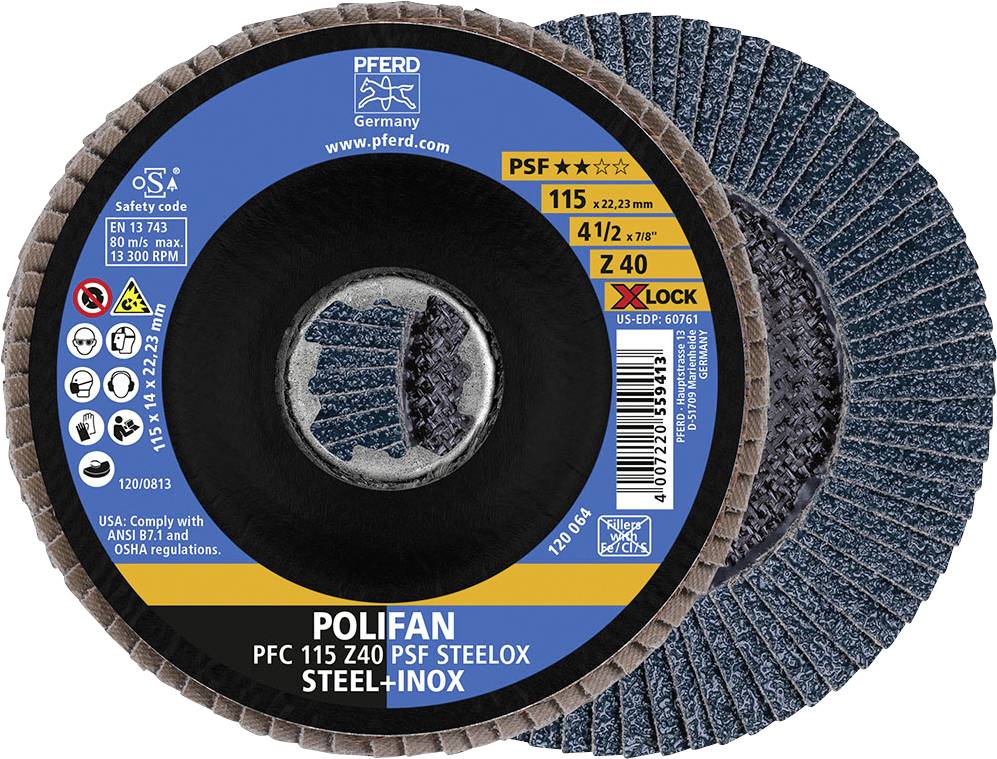 PFERD TOOLS 67664116 Tarcza lamelkowa Średnica 115 mm 10 szt. - obrazek 1