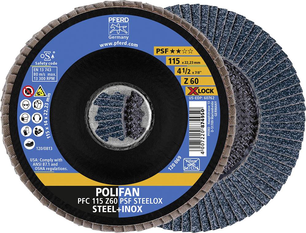 PFERD TOOLS 67666116 Tarcza lamelkowa Średnica 115 mm 10 szt. - obrazek 1