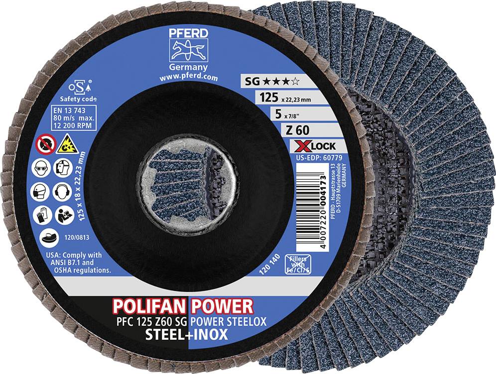 PFERD TOOLS 67786126 Tarcza lamelkowa Średnica 125 mm Średnica otworu 125 mm stal 10 szt. - obrazek 1