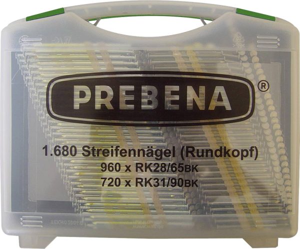 Prebena RK-Box Zestaw gwoździ z główką okrągłą 1680 szt.