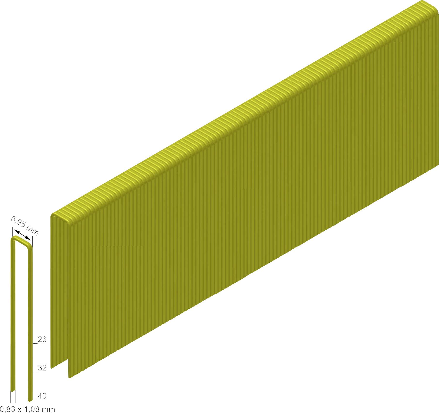 Prebena ES32CNKHA Zszywki Typ ES 2600 szt. Wymiary (D x S) 40 mm x 5.95 mm - obrazek 1