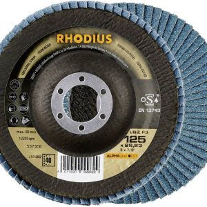 Rhodius 210480 LSZ F3 Tarcza lamelkowa Średnica 115 mm Średnica otworu 22.23 mm Wielkość ziarna 60 stal nierdzewna 1 szt Rhodius 210480 LSZ F3 Tarcza lamelkowa Średnica 115 mm Średnica otworu 22.23 mm Wielkość ziarna 60 stal nierdzewna 1 szt