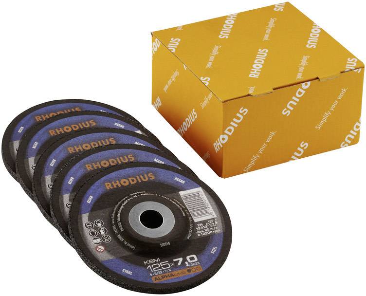 Rhodius 210749 KSM Tarcza tnąca wygięta Średnica 115 mm Średnica otworu 22.23 mm stal 1 szt. - obrazek 1