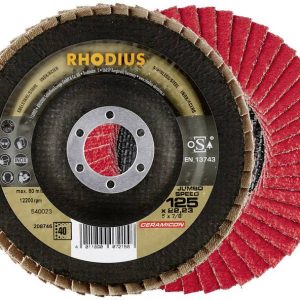 Rhodius 208747 JUMBO SPEED Tarcza lamelkowa Średnica 125 mm Średnica otworu 22.23 mm Wielkość ziarna 60 stal nierdzewna Rhodius 208747 JUMBO SPEED Tarcza lamelkowa Średnica 125 mm Średnica otworu 22.23 mm Wielkość ziarna 60 stal nierdzewna