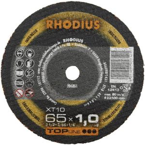 Tarcza tnąca prosta Rhodius XT10 MINI 206802 65 mm 1 szt. Tarcza tnąca prosta Rhodius XT10 MINI 206802 65 mm 1 szt.