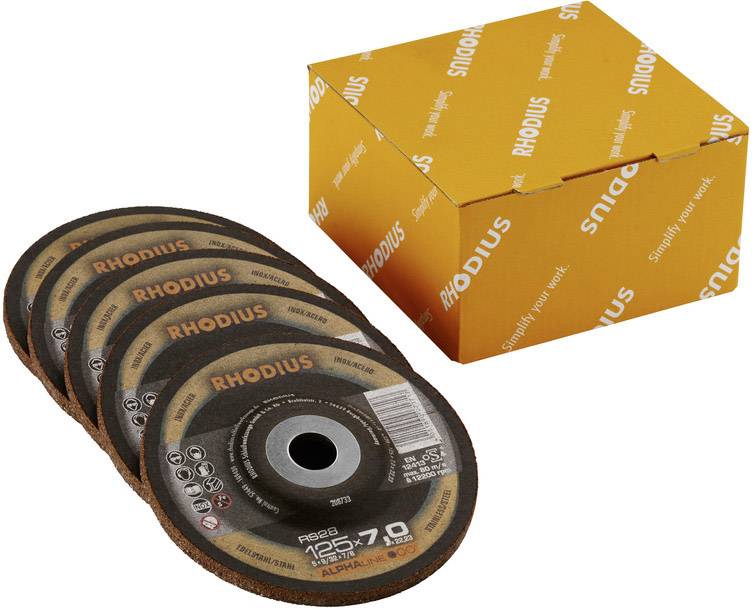 Rhodius 210751 RS28 Tarcza tnąca wygięta Średnica 115 mm Średnica otworu 22.23 mm stal nierdzewna, stal 1 szt. - obrazek 1