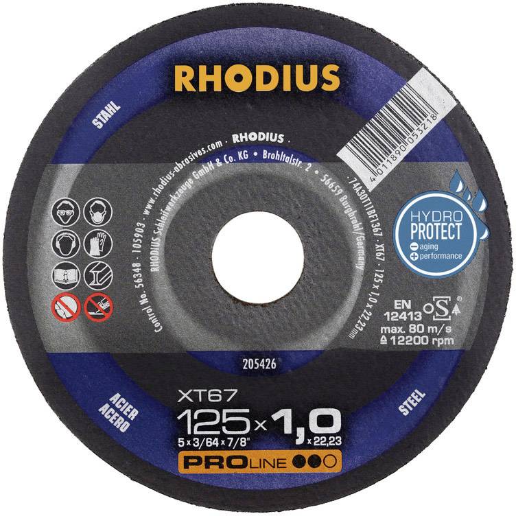 Tarcza tnąca prosta Rhodius XT67 205711 230 mm 1 szt. - obrazek 1