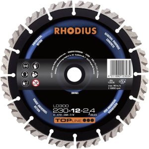 Rhodius 304465 LD300 Tarcza tnąca diamentowa Średnica 230 mm Średnica otworu 22.23 mm beton 1 szt. Rhodius 304465 LD300 Tarcza tnąca diamentowa Średnica 230 mm Średnica otworu 22.23 mm beton 1 szt.