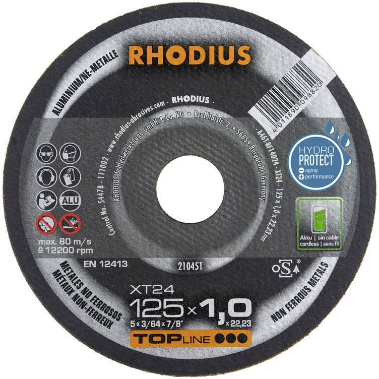 Tarcza tnąca prosta Rhodius XT24 210450 115 mm 1 szt. - obrazek 1